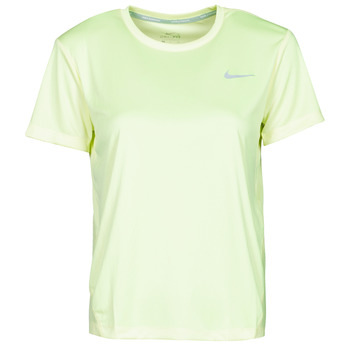 Clothing Women Short-sleeved t-shirts Nike MILER TOP SS Green / Grey