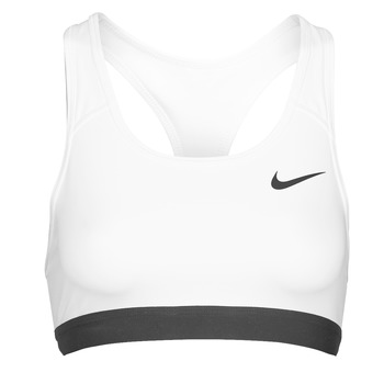 Clothing Women Sport bras Nike DF SWSH BAND NONPDED BRA White / Black