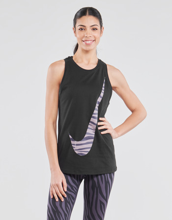 Clothing Women Tops / Sleeveless T-shirts Nike DRY TADFC ICON CLASH Black