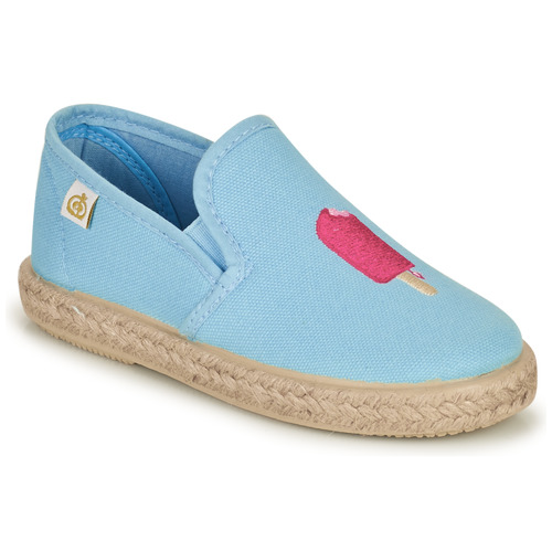 Shoes Girl Flat shoes Citrouille et Compagnie OCELESTE Blue / Sky