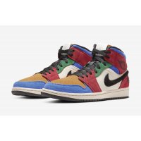 Shoes Hi top trainers Nike Air Jordan 1 Mid Fearless x Blue The Great Multicolore