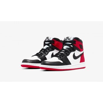 Shoes Hi top trainers Nike Air Jordan 1 High Satin Black Toe Black/Black-White-Varsity Red