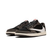 Shoes Low top trainers Nike Air Jordan 1 Low x Stravis Scott Black/Dark Mocha/University Red/Sail