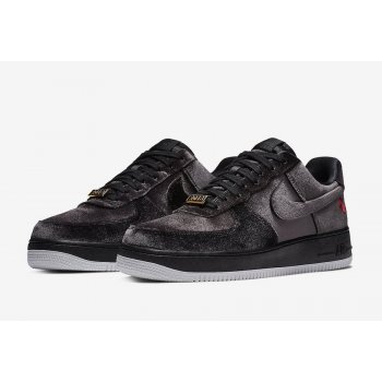 Shoes Low top trainers Nike Air Force 1 Low Black Velvet Black/Black/White