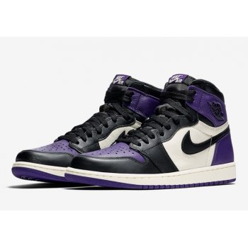 Shoes Hi top trainers Nike Air Jordan 1 High Court Purple 1.0 Court Purple/Sail-Black