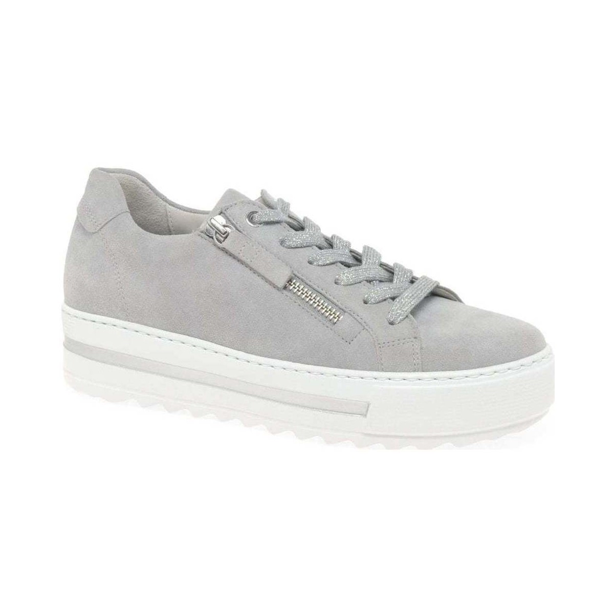 Shoes Women Derby Shoes & Brogues Gabor Heather Womens Casual Trainers Grey