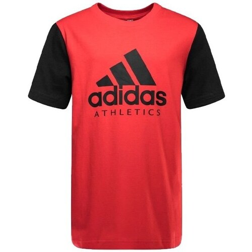 Clothing Boy Short-sleeved t-shirts adidas Originals YB Sid Tee Black, Red