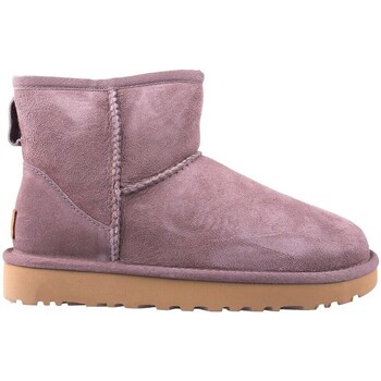 Shoes Women Ankle boots UGG Classic Mini II Stormy Grey Pink, Beige