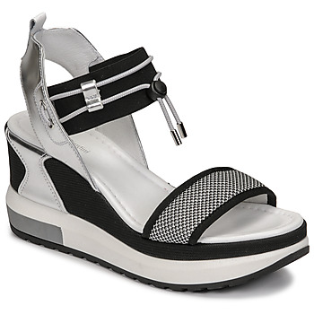 Shoes Women Sandals NeroGiardini CAMINO Black / Silver