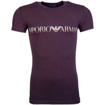 Clothing Men Short-sleeved t-shirts Armani 1110359A516_03256burgundy red