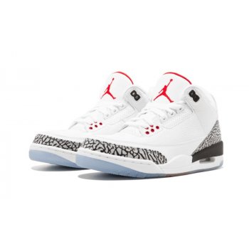 Shoes Low top trainers Nike Air Jordan 3 Nrg Clear Sole White/Fire Red-Cement Grey Black