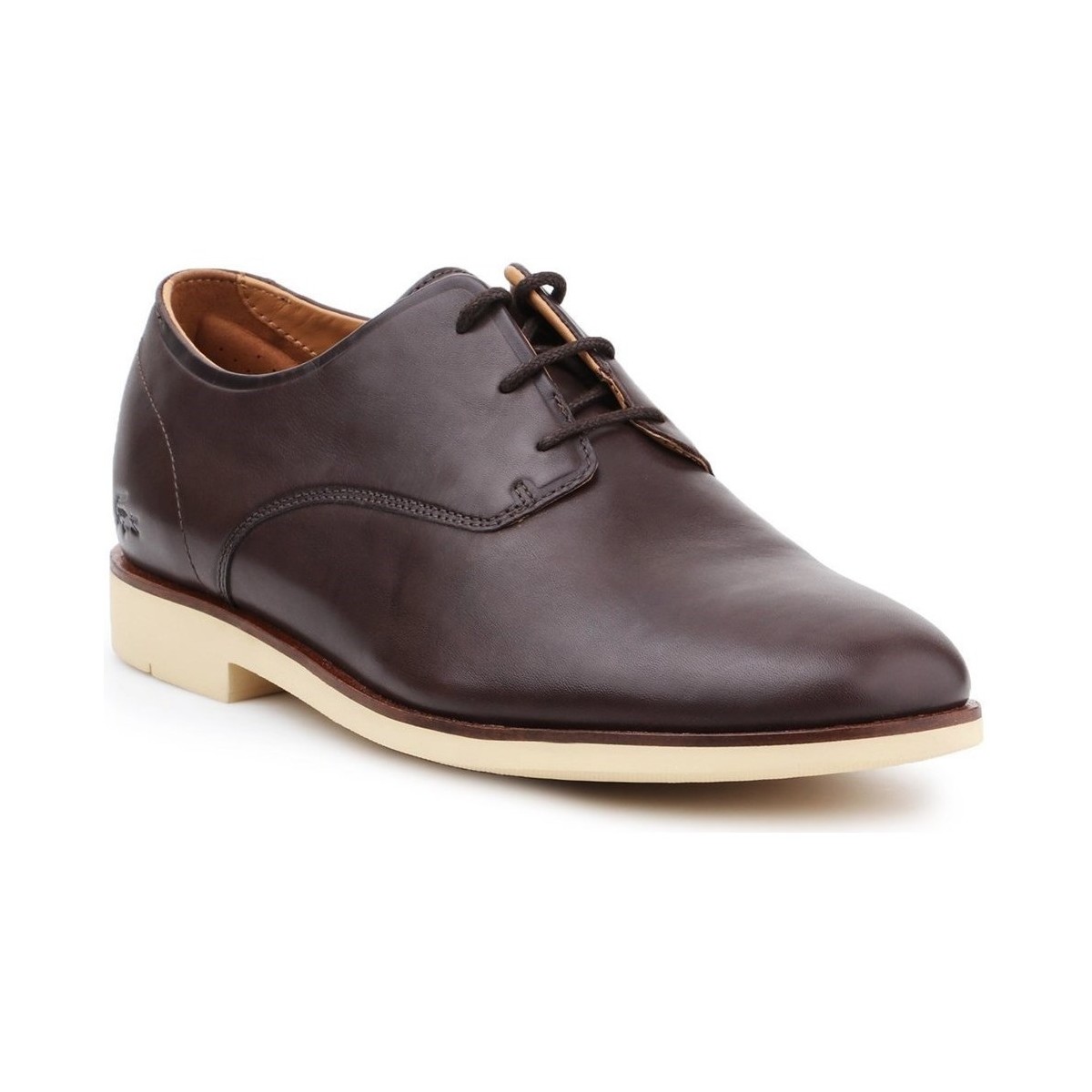 lacoste  crosley prem  men's shoes (trainers) in brown