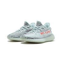 Shoes Low top trainers adidas Originals Yeezy 350 V2 Blue Tint  Blue Tint / Grey Three / Hi-Res Red