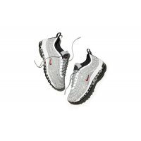 Shoes Low top trainers Nike Air Max 97 Lx Swarovski Silver Bullet  Metallic Silver/Varsity Red/White