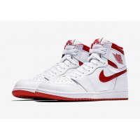 Shoes Hi top trainers Nike Air Jordan 1 High Metallic Red  White/Varsity Red