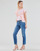 Clothing Women Short-sleeved t-shirts Yurban ONILA White / Pink