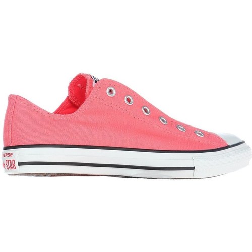 Shoes Children Low top trainers Converse Chuck Taylor All Star White, Pink