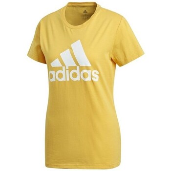 Clothing Women Short-sleeved t-shirts adidas Originals W Bos CO Tee Yellow