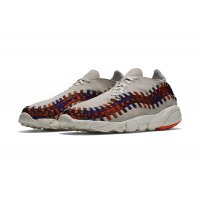 Shoes Low top trainers Nike Air Footscape Woven Rainbow White Light Bone/Total Crimson