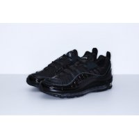 Shoes Low top trainers Nike Air Max 98 x Supreme Black Black/Black-Black