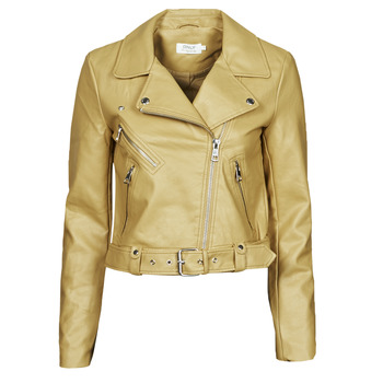 Clothing Women Leather jackets / Imitation leather Only ONLVALERIE Yellow