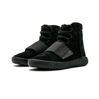 Shoes Hi top trainers adidas Originals Yeezy Boost 750 Triple Black Charcoal Black