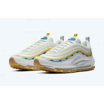 Shoes Low top trainers Nike Air Max 97 x undefeated Sail Sail/White/Aero Blue/Midwest Gold