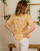 Clothing Women Tops / Blouses Céleste MESANGE Yellow / White