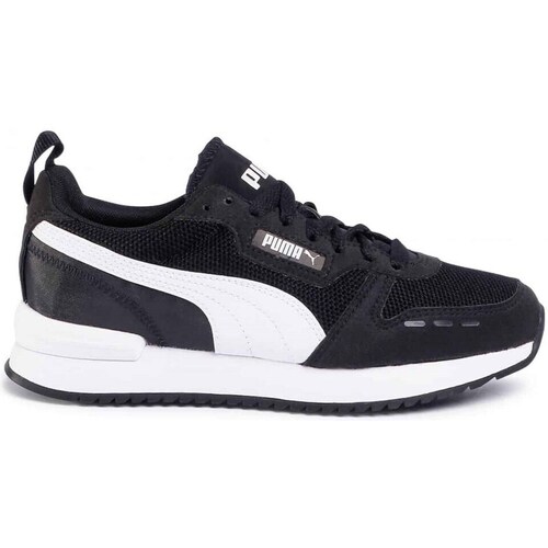 Shoes Children Low top trainers Puma R78 JR Black, White