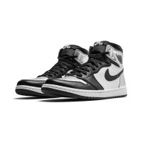 Shoes Hi top trainers Nike Air Jordan 1 High Silver Toe Black/Metallic Silver-White-Black