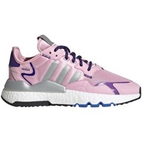 Shoes Women Low top trainers adidas Originals Nite Jogger W Pink, Grey