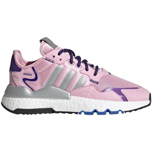Shoes Women Low top trainers adidas Originals Nite Jogger W Grey, Pink
