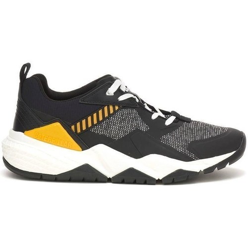 Shoes Men Low top trainers Caterpillar Groundwork Mesh Graphite, Yellow, White