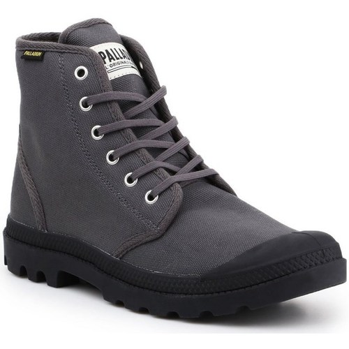 Shoes Men Hi top trainers Palladium Pampa HI Originale Black, Grey