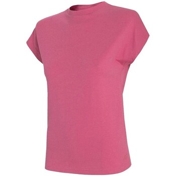 Clothing Women Short-sleeved t-shirts 4F TSD038 Pink