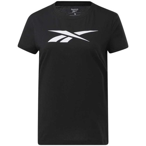 Clothing Women Short-sleeved t-shirts Reebok Sport TE Graphic Vector Black
