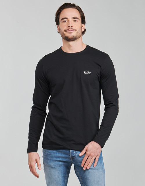 Clothing Men Long sleeved tee-shirts BOSS TOGN CURVED Black