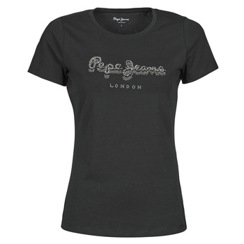 Clothing Women Short-sleeved t-shirts Pepe jeans BEATRICE  black