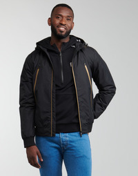 Clothing Men Jackets Emporio Armani EA7 TRAIN CORE ID Black / Gold