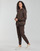Clothing Women Sweaters MICHAEL Michael Kors UNISEX MK DOT ZIP HOODIE Brown