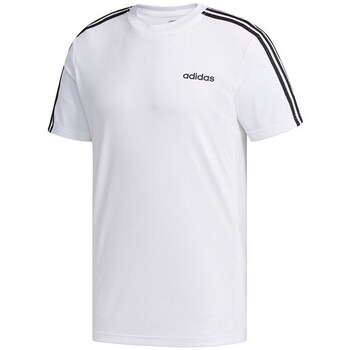 Clothing Men Short-sleeved t-shirts adidas Originals D2M 3STRIPES Tee White