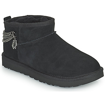 UGG  Classic Ultra Mini Chains  women's Mid Boots in Black