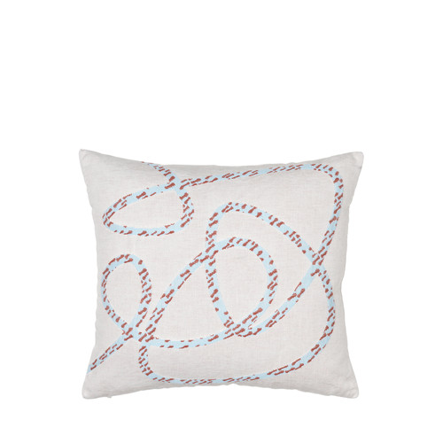 Home Cushions covers Broste Copenhagen KNUD Blue / Celeste