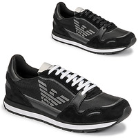 Shoes Men Low top trainers Emporio Armani ANIMA Black