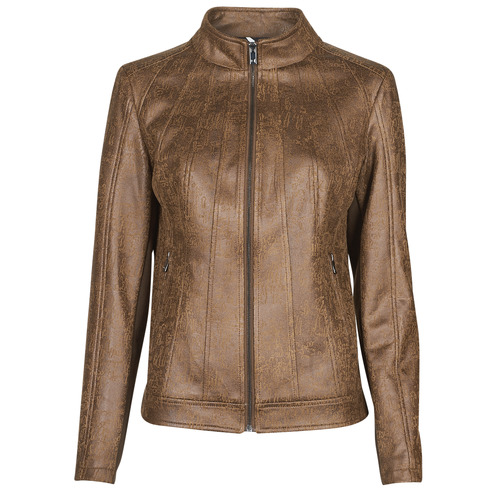 Clothing Women Leather jackets / Imitation leather Desigual COMARUGA Brown