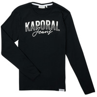 Clothing Boy Long sleeved tee-shirts Kaporal JODLE Black