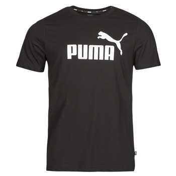 Clothing Men Short-sleeved t-shirts Puma ESS LOGO TEE Black