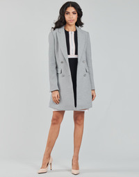 Clothing Women Coats Morgan GRIMO Grey / Clear