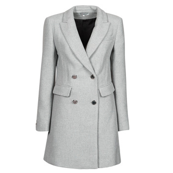 Clothing Women Coats Morgan GRIMO Grey / Clear