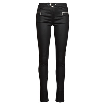 Clothing Women 5-pocket trousers Morgan PBIKER Black